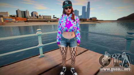 GTA Online Skin Ramdon Female Afther 5 Diva v2 para GTA San Andreas