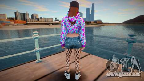 GTA Online Skin Ramdon Female Afther 5 Diva v2 para GTA San Andreas