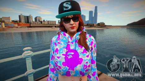 GTA Online Skin Ramdon Female Afther 5 Diva v2 para GTA San Andreas