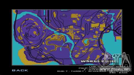 Mapa en sepia para GTA San Andreas