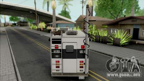 Operational Mobile Base Truck PMCE para GTA San Andreas