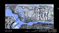 Mapa del juego de invierno para GTA San Andreas