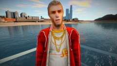 Un personaje con una chaqueta roja del juego Crime Life: Ga para GTA San Andreas