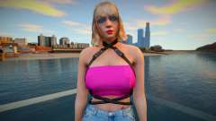 GTA Online Skin Ramdon Rubia 9 Fashion Casual v2 para GTA San Andreas