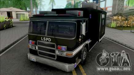 Swat Team Truck Container para GTA San Andreas