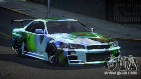 Nissan Skyline R34 PSI Qz S1 para GTA 4