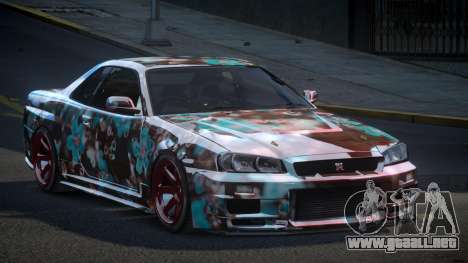 Nissan Skyline R34 PSI Qz S6 para GTA 4