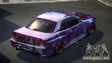 Nissan Skyline R34 PSI Qz S5 para GTA 4