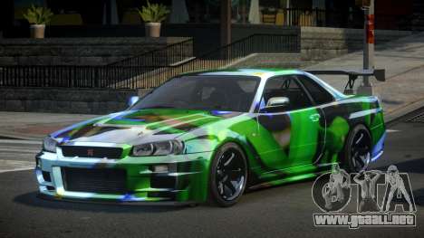 Nissan Skyline R34 PSI Qz S1 para GTA 4