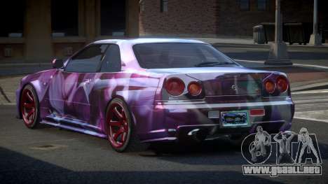 Nissan Skyline R34 PSI Qz S5 para GTA 4