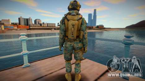 Call Of Duty Modern Warfare Woodland Marines 10 para GTA San Andreas