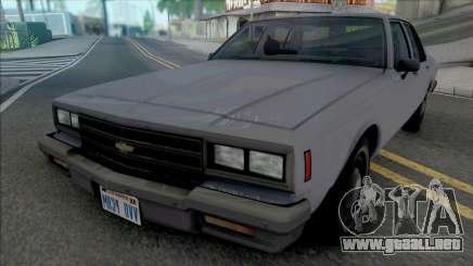 Chevrolet Impala 1986 LAPD Unmarked para GTA San Andreas