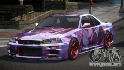 Nissan Skyline R34 PSI Qz S5 para GTA 4