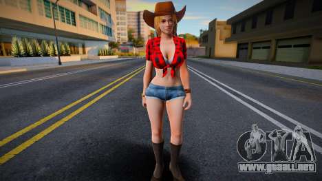 DOA Tina Armstrong Vegas Cow Girl Outfit Count 1 para GTA San Andreas