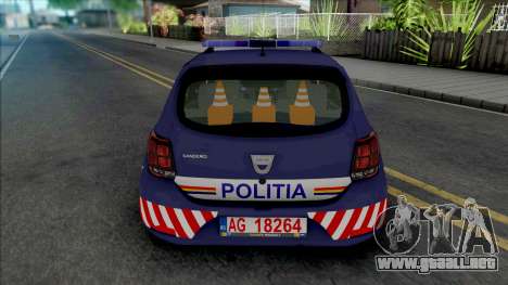 Dacia Sandero 2018 Politia para GTA San Andreas