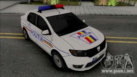 Dacia Logan 2013 Politia para GTA San Andreas