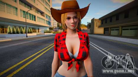 DOA Tina Armstrong Vegas Cow Girl Outfit Count 1 para GTA San Andreas
