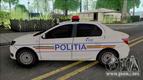 Dacia Logan 2013 Politia para GTA San Andreas