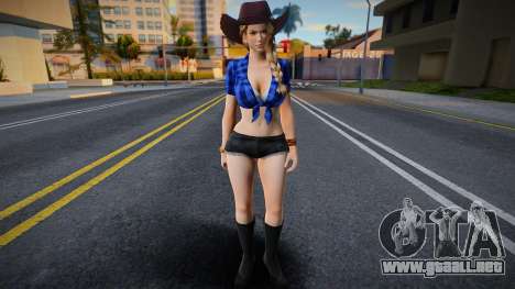 DOA Sarah Brayan Vegas Cow Girl Outfit Country 1 para GTA San Andreas