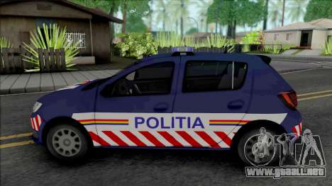 Dacia Sandero 2018 Politia para GTA San Andreas