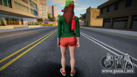 Chica con ropa de Año Nuevo 2 para GTA San Andreas