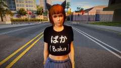 Tamaki-chan - BAKA T-shirt para GTA San Andreas