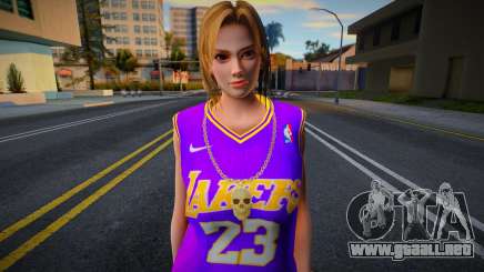 Tina Armstrong Fashion Lakers Ourstorys Jersey 1 para GTA San Andreas