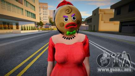 Mujer asiática con ropa de Año Nuevo 2 para GTA San Andreas