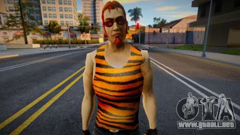 Postal Dude con un jersey de tigre para GTA San Andreas