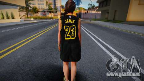 Lara Croft Fashion Casual - Los Angeles Lakers 2 para GTA San Andreas