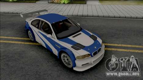 BMW M3 GTR (NFS Most Wanted Intro Cutscene) para GTA San Andreas