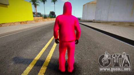 Squid Game Guard Outfit For CJ 2 para GTA San Andreas