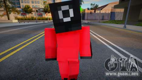 Minecraft Squid Game - Circle Guard para GTA San Andreas