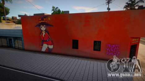 Mural Megumin Konosuba para GTA San Andreas