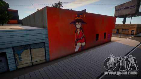 Mural Megumin Konosuba para GTA San Andreas