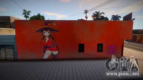 Mural Megumin Konosuba para GTA San Andreas