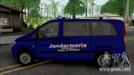 Mercedes-Benz Vito Jandarmeria Romana para GTA San Andreas