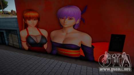 DOA Hot Kasumi and Ayane Mural 1 para GTA San Andreas