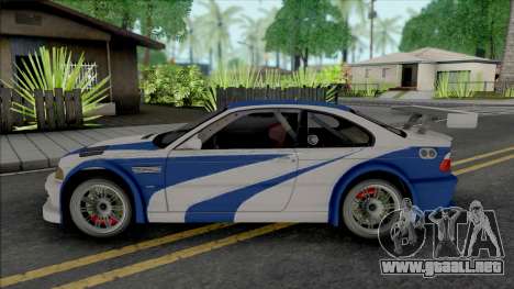 BMW M3 GTR (NFS Most Wanted Intro Cutscene) para GTA San Andreas