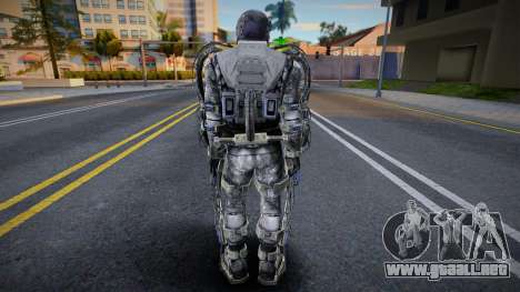 Miembro del grupo X7 en un exoesqueleto de S.T.A para GTA San Andreas
