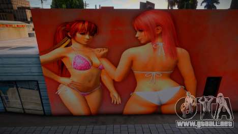 Hot Honoka and Kasumi Mural para GTA San Andreas