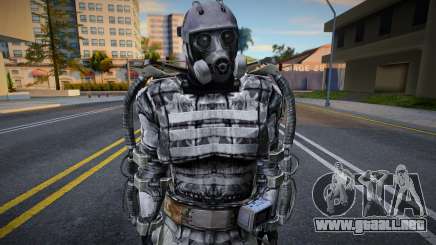 Miembro del grupo X7 en un exoesqueleto de S.T.A.L.K.E para GTA San Andreas