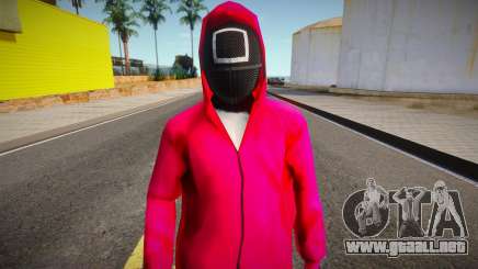 Squid Game Guard Outfit For CJ 2 para GTA San Andreas