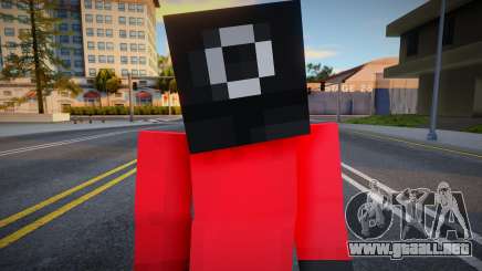 Minecraft Squid Game - Circle Guard para GTA San Andreas