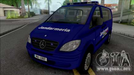 Mercedes-Benz Vito Jandarmeria Romana para GTA San Andreas