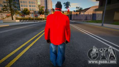 Blood gang skin 1 para GTA San Andreas