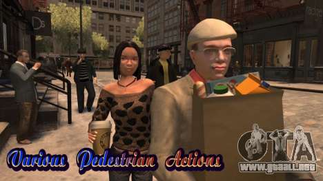 Various Pedestrian Actions para GTA 4