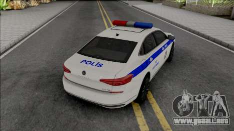 Volkswagen Passat 380 TSI Turkish Police para GTA San Andreas