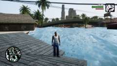 Water Level Flood Roof with Waves para GTA San Andreas Definitive Edition