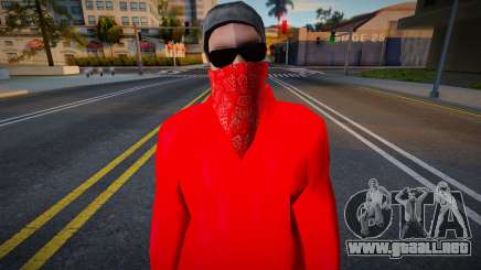 Blood gang skin 1 para GTA San Andreas